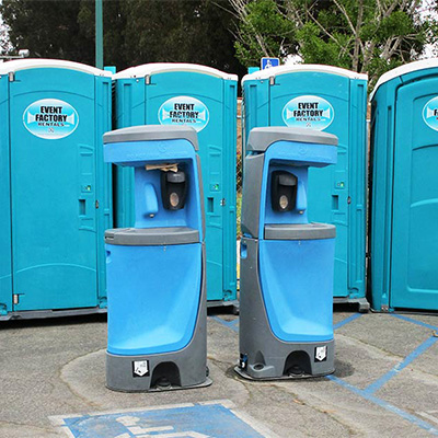 San Luis Obispo concert portable toilet rentals provided by Event Factory Rentals.